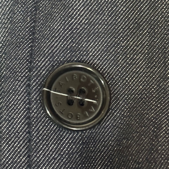 Talbots Dark Blue Trench Coat - Picture 8 of 10